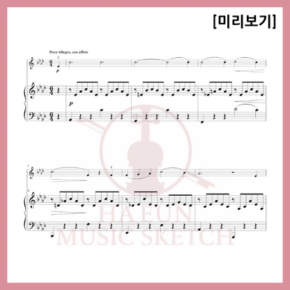 [Duo] Liszt - Dream of Love No. 3 Sheet Music Violin Viola Cello
