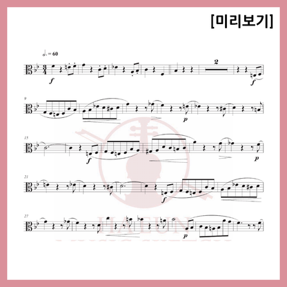 [Duo] Johann Strauss II - Sounds of Spring Waltz Sheet Music Violin Viola Cello