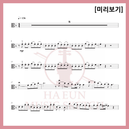 [Duo] Seraphim - Perfect Night Sheet Music Violin Viola Cello