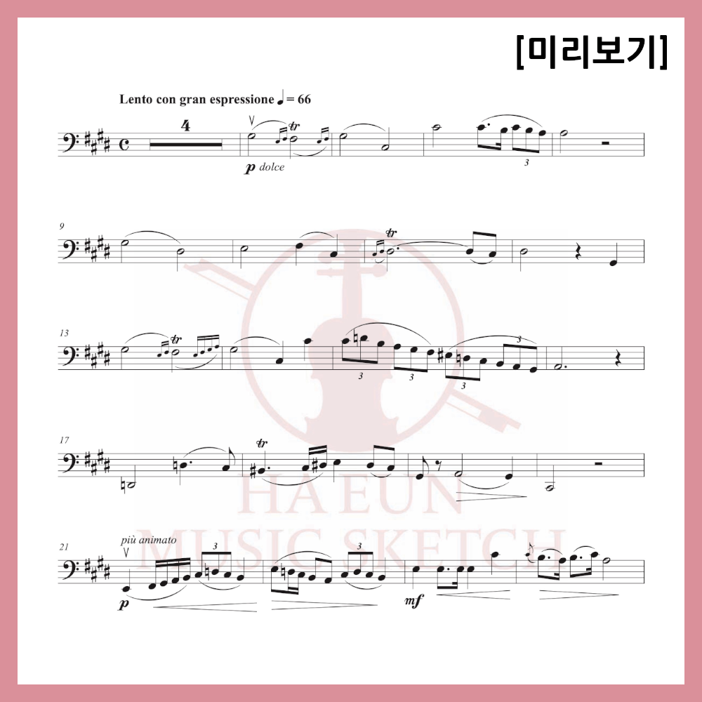 [Easy Sheet Music Duo] Chopin - Nocturne Op. Poth C# minor Sheet Music Violin Viola Cello