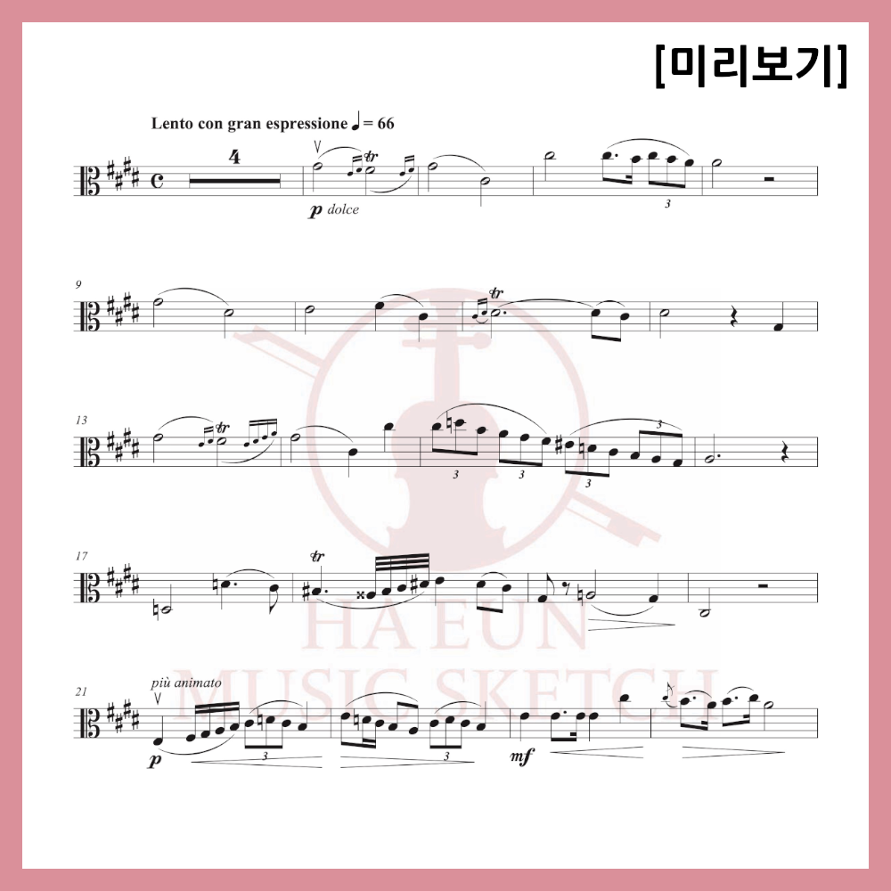 [Duo] Chopin - Nocturne Op. Poth in c# minor Sheet music Violin Viola Cello