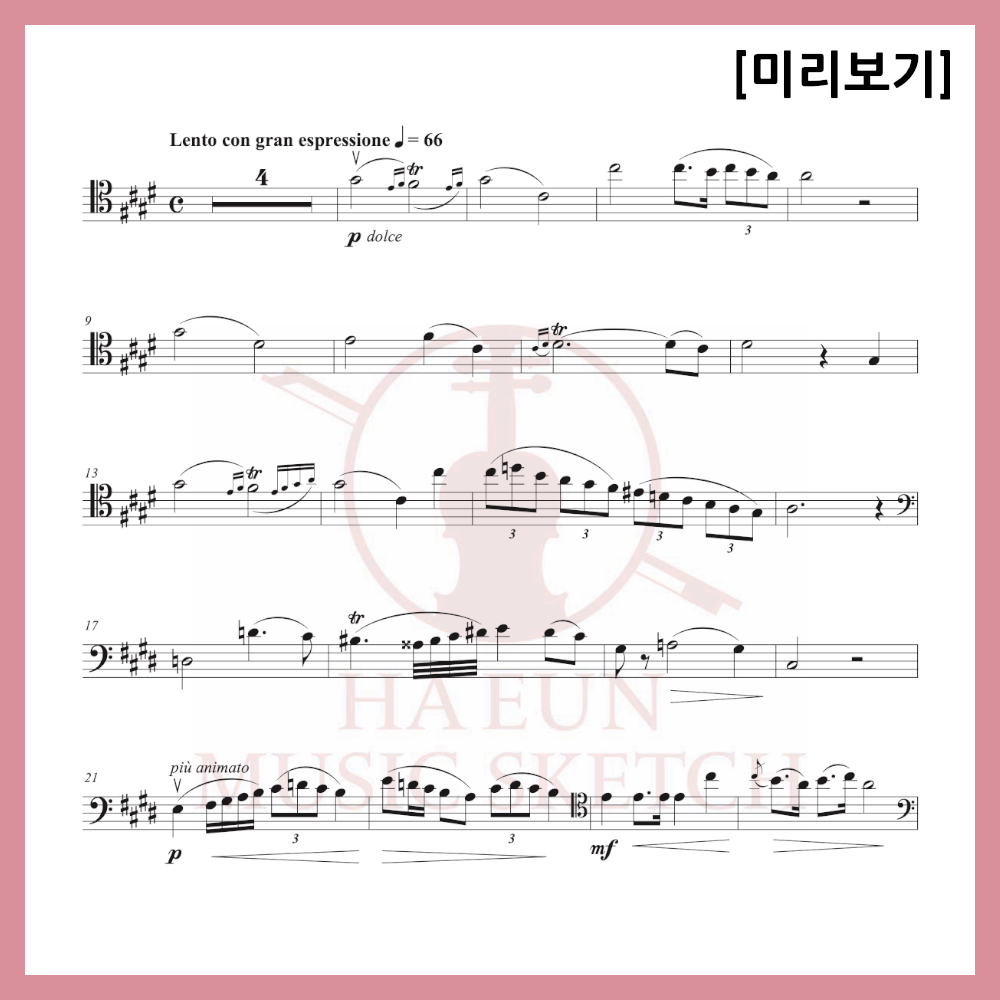 [Duo] Chopin - Nocturne Op. Poth in c# minor Sheet music Violin Viola Cello
